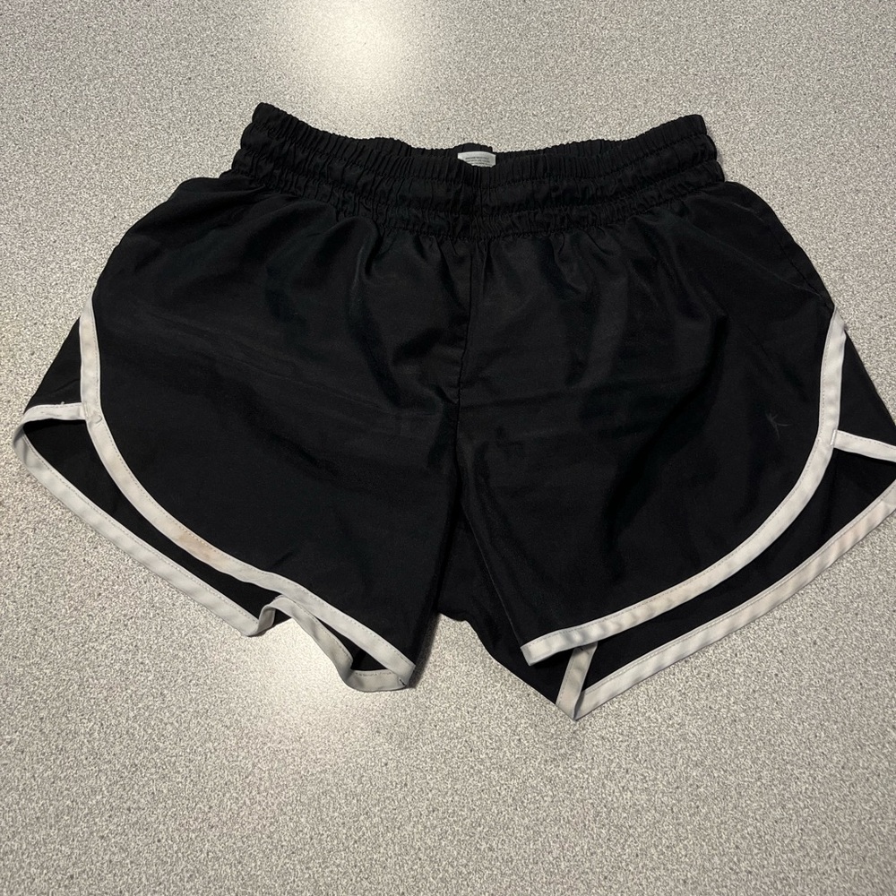 Black athletic shorts